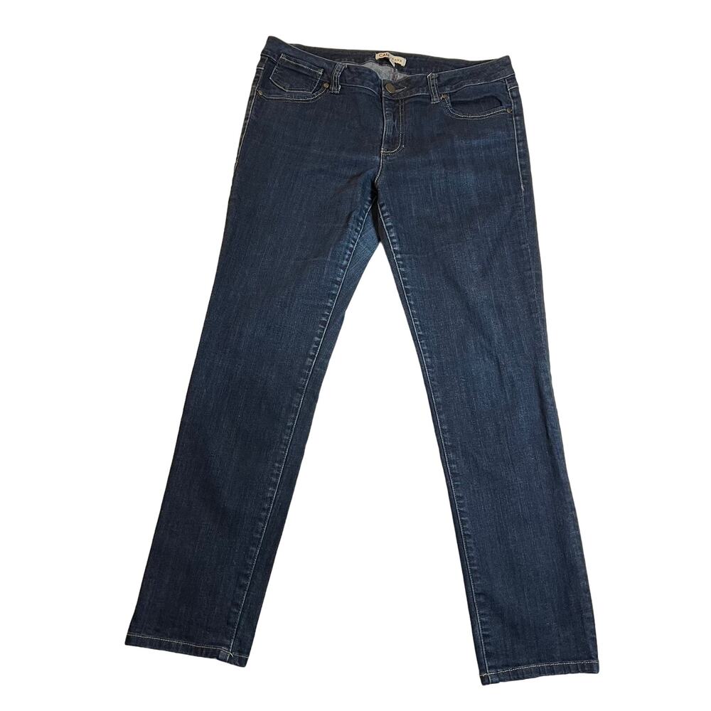 CAbi Women's Skinny Jeans in Dark Denim Blue
